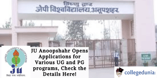 JU Anoopshahr Opens Applications for Various UG and PG programs, Check the Details Here!